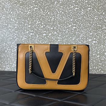 Fortok Valentino Garavani Viva Superstar Tote Bag Black & Brown 27x18x3cm