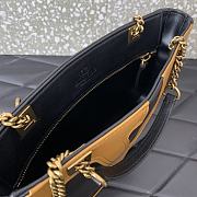 Fortok Valentino Garavani Viva Superstar Tote Bag Black & Brown 27x18x3cm - 5