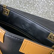 Fortok Valentino Garavani Viva Superstar Tote Bag Black & Brown 27x18x3cm - 4
