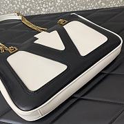 Fortok Valentino Garavani Viva Superstar Tote Bag White & Black 27x18x3cm - 4