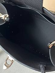 Fortok Valentino Garavani Rockstud Grained Calfskin Bag Black 22073L 28x21x14cm - 6