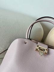 Fortok Valentino Garavani Rockstud Grained Calfskin Bag Pink 22073L 28x21x14cm - 4