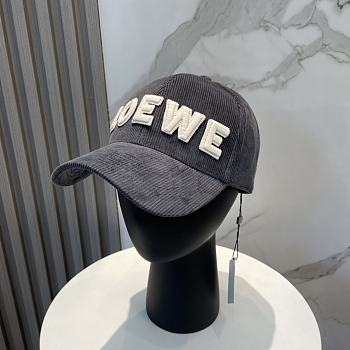 Fortok Loewe Corduroy Baseball Cap Grey