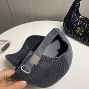 Fortok Loewe Corduroy Baseball Cap Grey - 4