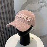 Fortok Loewe Corduroy Baseball Cap Pink - 1