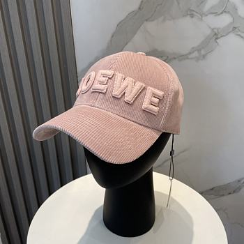 Fortok Loewe Corduroy Baseball Cap Pink