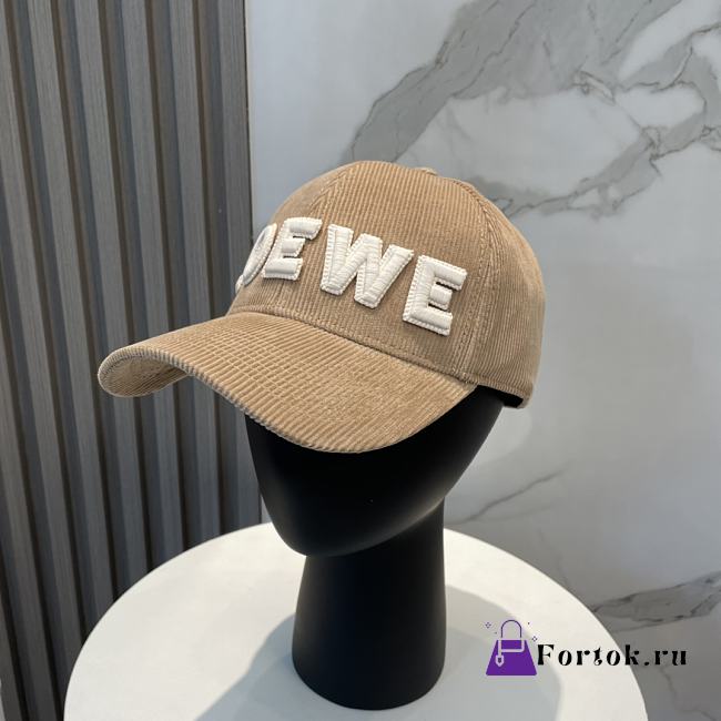 Fortok Loewe Corduroy Baseball Cap Brown - 1