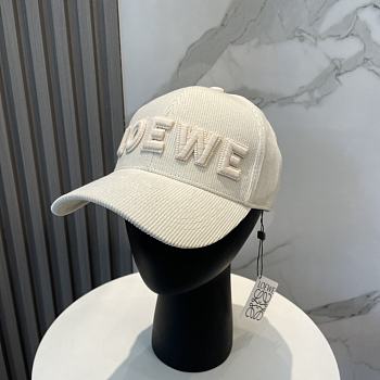 Fortok Loewe Corduroy Baseball Cap Cream