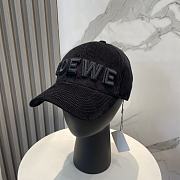 Fortok Loewe Corduroy Baseball Cap Black - 1