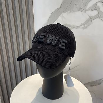 Fortok Loewe Corduroy Baseball Cap Black