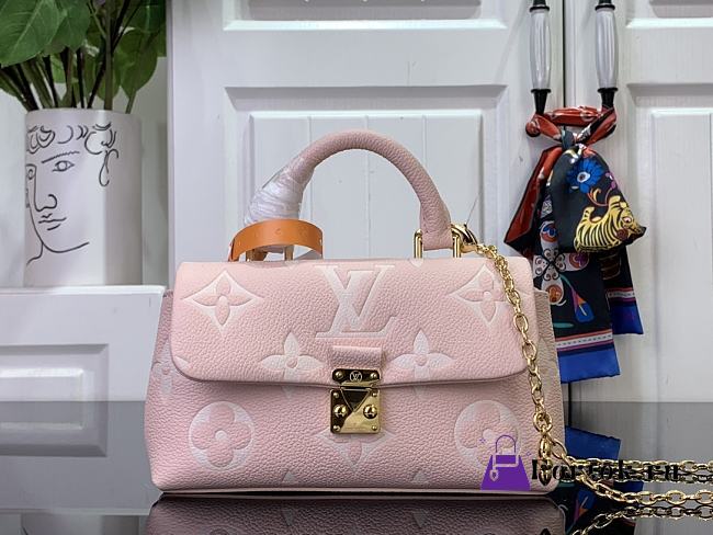 Fortok Louis Vuitton Nano Madeleine Handbag Pink 12.5x6x21cm - 1