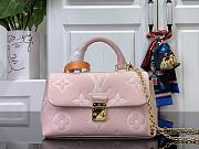 Fortok Louis Vuitton Nano Madeleine Handbag Pink 12.5x6x21cm - 1