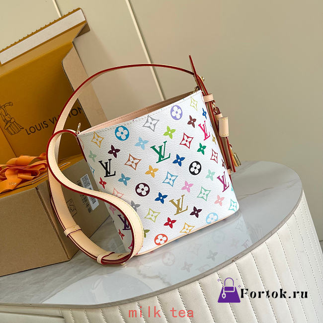 Fortok Louis Vuitton x BM All In BB Bag White Multicolor M13089 16x18x12cm - 1