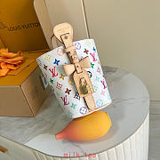 Fortok Louis Vuitton x BM All In BB Bag White Multicolor M13089 16x18x12cm - 5