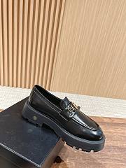 Fortok Chanel Letter Buckle Loafers Black - 6