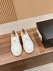 Fortok Chanel CC Logo Loafer White - 1