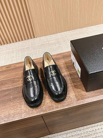 Fortok Chanel CC Logo Loafer Black