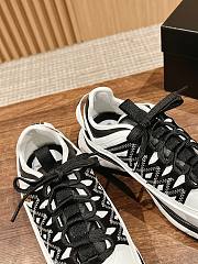 Fortok Chanel Fabric & Suede Calfskin White & Black Trainers  - 2