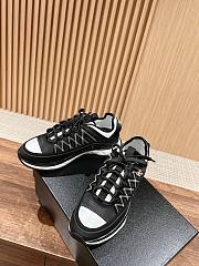 Fortok Chanel Fabric & Suede Calfskin Black & White Trainers - 3