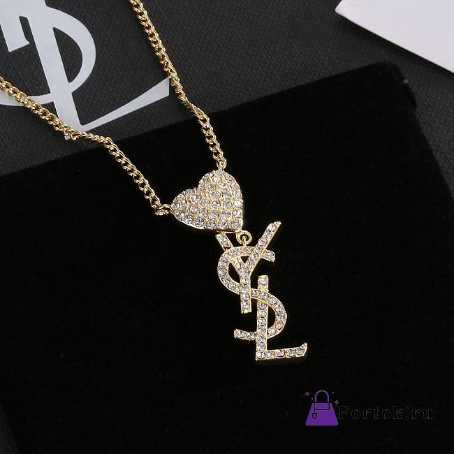 Fortok Saint Laurent Alphabet Diamond Necklace - 1
