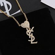 Fortok Saint Laurent Alphabet Diamond Necklace - 1