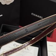 Fortok Chanel Zipper Belt Burgundy  - 5