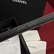 Fortok Chanel Zipper Belt Black Silver Buckle - 2