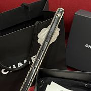 Fortok Chanel Zipper Belt Black Gold Buckle - 6