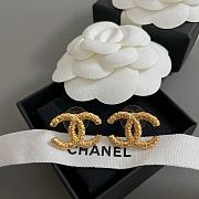Fortok Chanel Lava Double C Earrings Gold - 1
