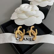 Fortok Chanel Lava Double C Earrings Gold - 4