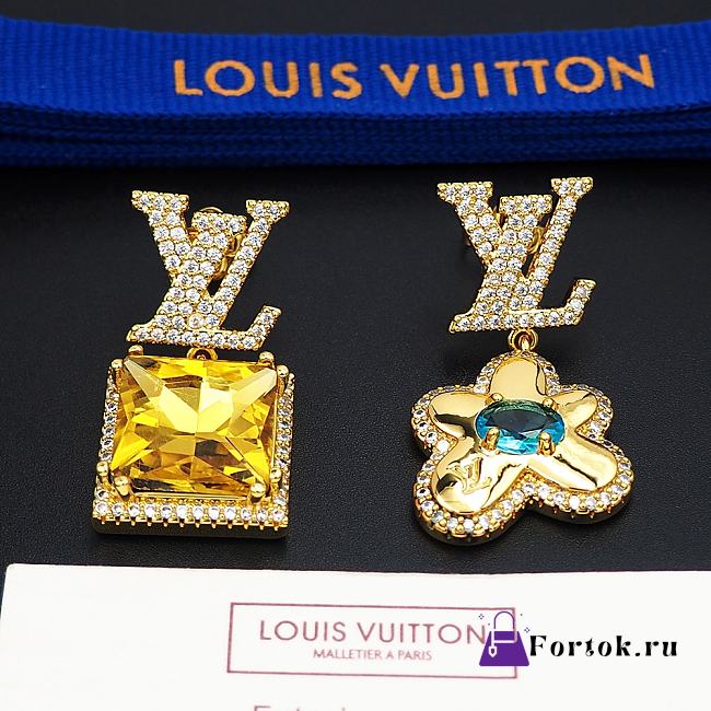 Fortok Louis Vuitton Paradise Stone Earrings - 1