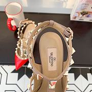 Fortok Valentino Red Patent Rockstud Caged Pump - 6