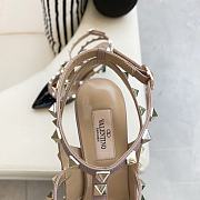 Fortok Valentino Black Patent Rockstud Caged Pump - 2