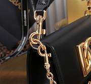 Fortok Dolce & Gabbana Black Leather Top Handle Bag 11x19x5cm  - 6