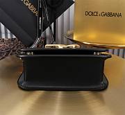 Fortok Dolce & Gabbana Black Leather Top Handle Bag 11x19x5cm  - 4