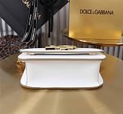 Fortok Dolce & Gabbana White Leather Top Handle Bag 11x19x5cm  - 5