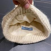 Fortok Prada 24 Knitted Wool Beanie Beige - 4