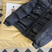 Fortok Chanel Pocket Down Jacket Black / Red - 5