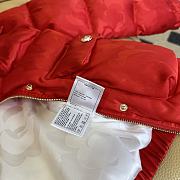 Fortok Chanel Pocket Down Jacket Black / Red - 4