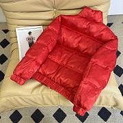 Fortok Chanel Pocket Down Jacket Black / Red - 2