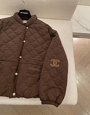 Fortok Chanel CC Vintage Cotton Jacket Brown - 2