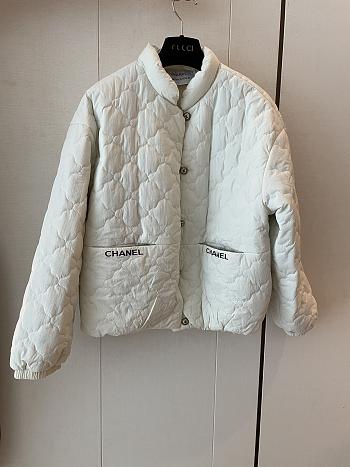Fortok Chanel CC Vintage Cotton Jacket White