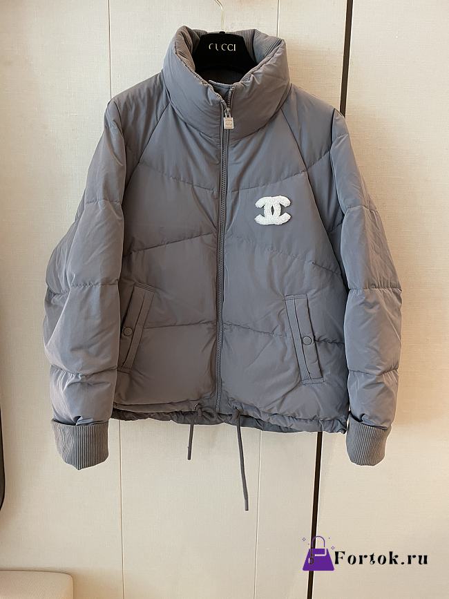 Fortok Chanel Down Jacket Grey - 1