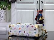 Fortok Louis Vuitton  x TM Side Trunk MM Bag White Multicolor M14046 23.5x16x8.5cm - 4