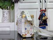 Fortok Louis Vuitton  x TM Side Trunk MM Bag White Multicolor M14046 23.5x16x8.5cm - 5