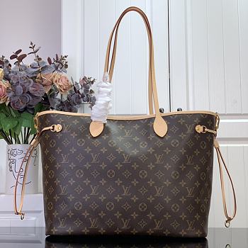 Fortok Louis Vuitton Sac Neverfull Bandoulière Inside Out GM Bag Brown/Yellow M12804 32x19x39cm