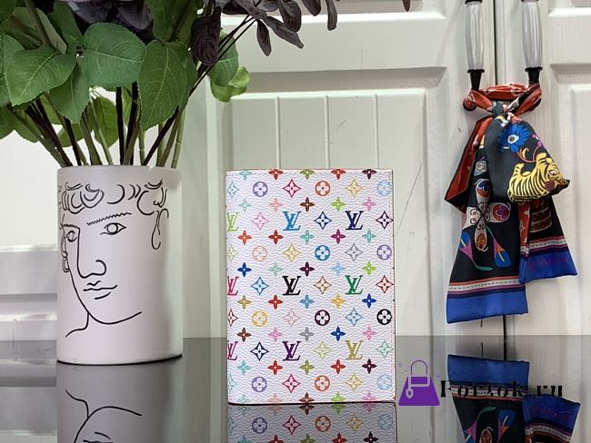 Fortok Louis Vuitton x TM Passport Holder White Multicolor M14178 14x2.5x10cm - 1
