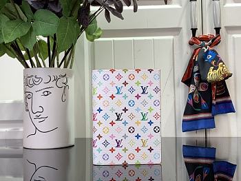 Fortok Louis Vuitton x TM Passport Holder White Multicolor M14178 14x2.5x10cm