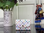 Fortok Louis Vuitton x TM Rosalie Wallet White M13399 11x8x2.5cm - 1