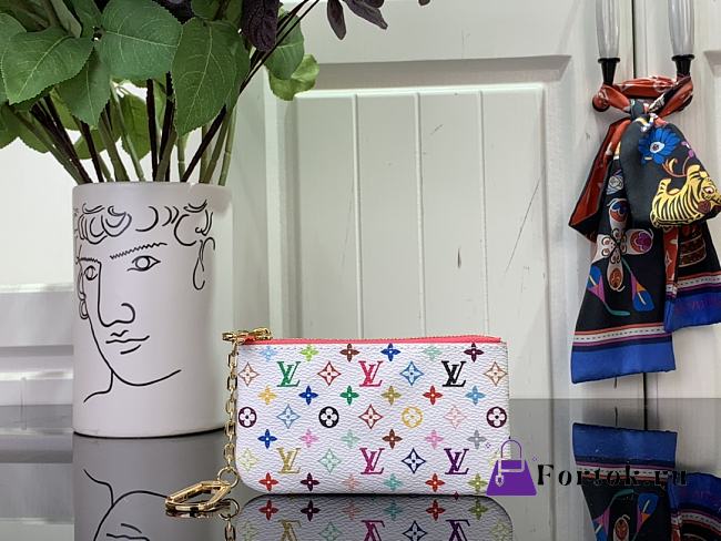 Fortok Louis Vuttion x TM Key Pouch White M13664 12x7x1.5cm - 1